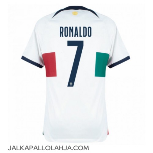 Portugali Cristiano Ronaldo #7 Kopio Vieras Pelipaita MM-kisat 2022 Lyhyet Hihat